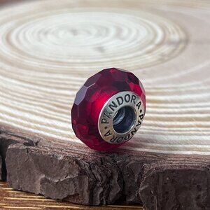 Murano Glass Fascinating Christmas Red Bead Charm